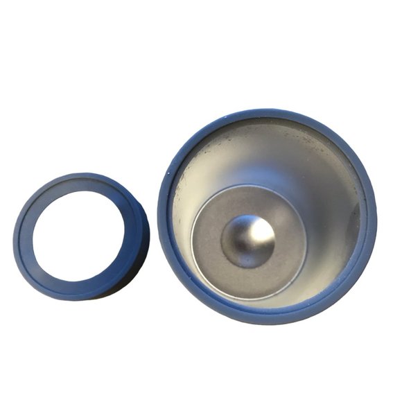 TOADFISH Non-Tipping Can Cooler. Silicone Metal. Gray / Green. New NWT. - Picture 8 of 16